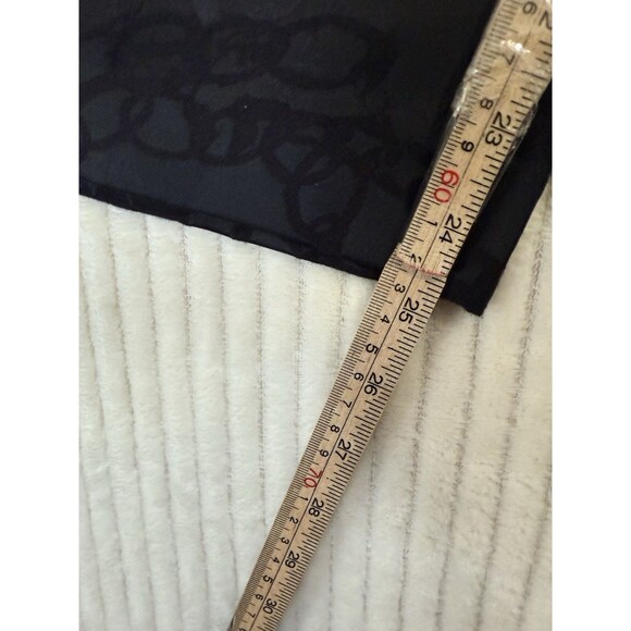 L'AGENCE Rebel Black Chain Jacquard Straight Crop Pants Size 10 - Picture 5 of 12